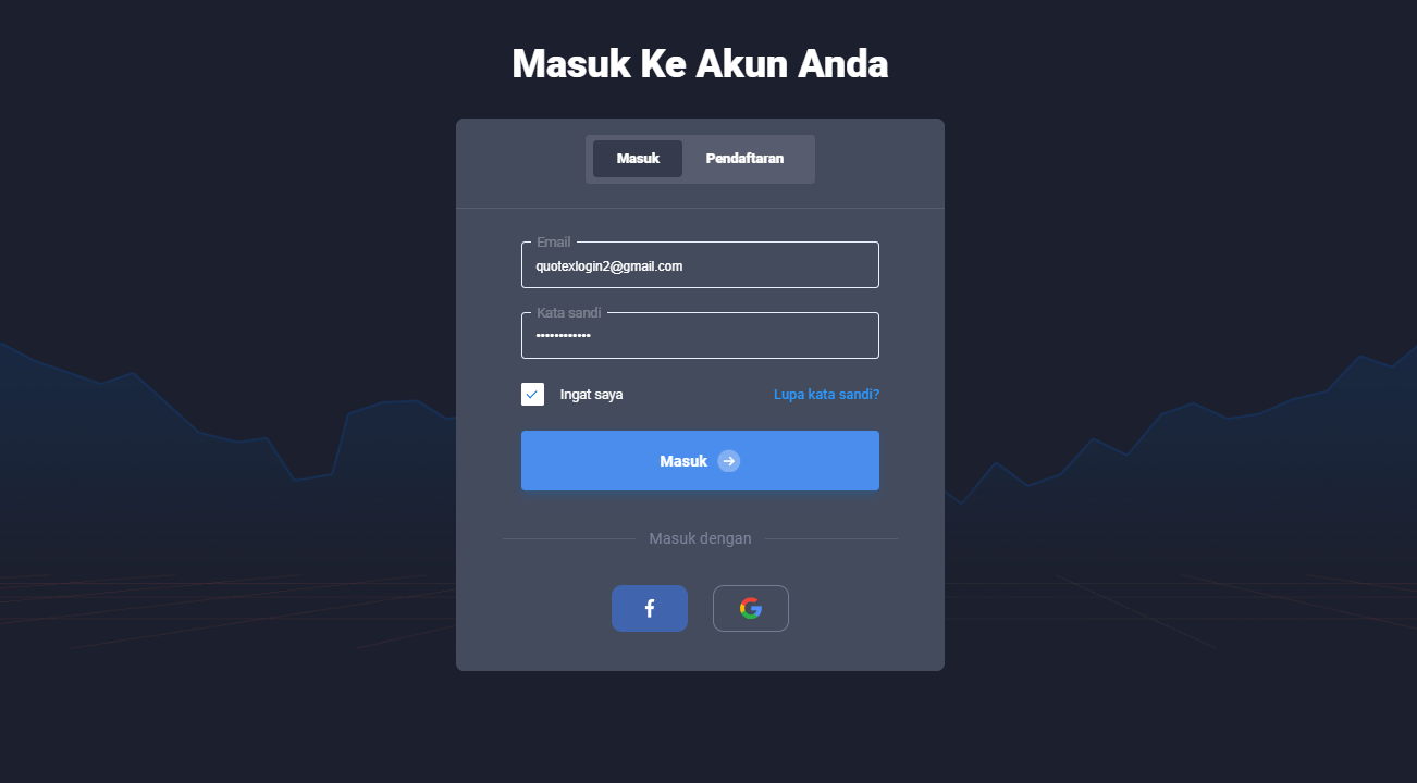 quotex login