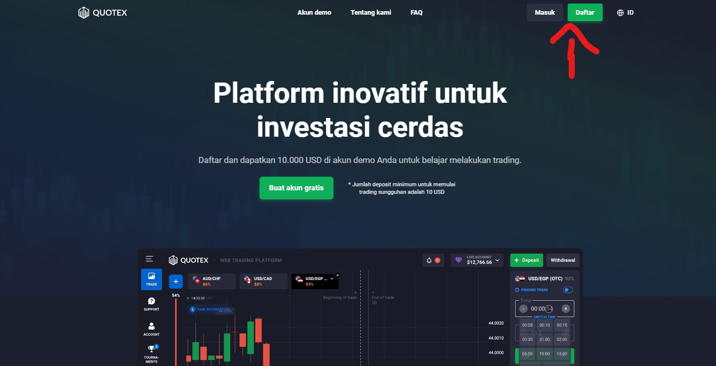 quotex demo